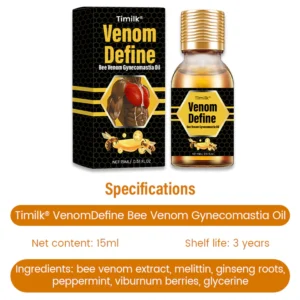 Timilk® VenomDefine Bee Venom Gynecomastia Oil image Timilk® VenomDefine Bee Venom Gynecomastia Oil