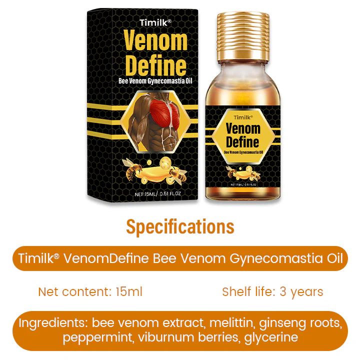 Timilk® VenomDefine Bee Venom Gynecomastia Oil image Timilk® VenomDefine Bee Venom Gynecomastia Oil
