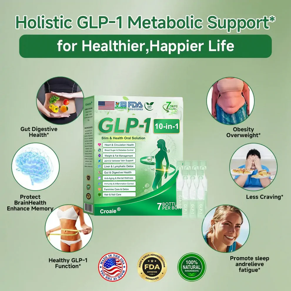 CROAIEยฎ GLP-1 Nine-in-One Health Solution Oral Liquid image CROAIEยฎ, GLP-1 Nine-in-One Health Solution Oral Liquid