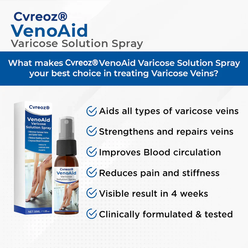 Cvreoz® VenoAid PRO Varicose Solution Spray image Cvreoz® VenoAid PRO Varicose Solution Spray