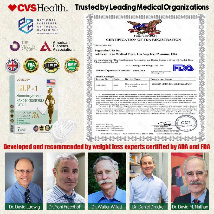 LOVILDS® NIDDK-Tirzepatide Nano Patch image LOVILDS® NIDDK-Tirzepatide Nano Patch