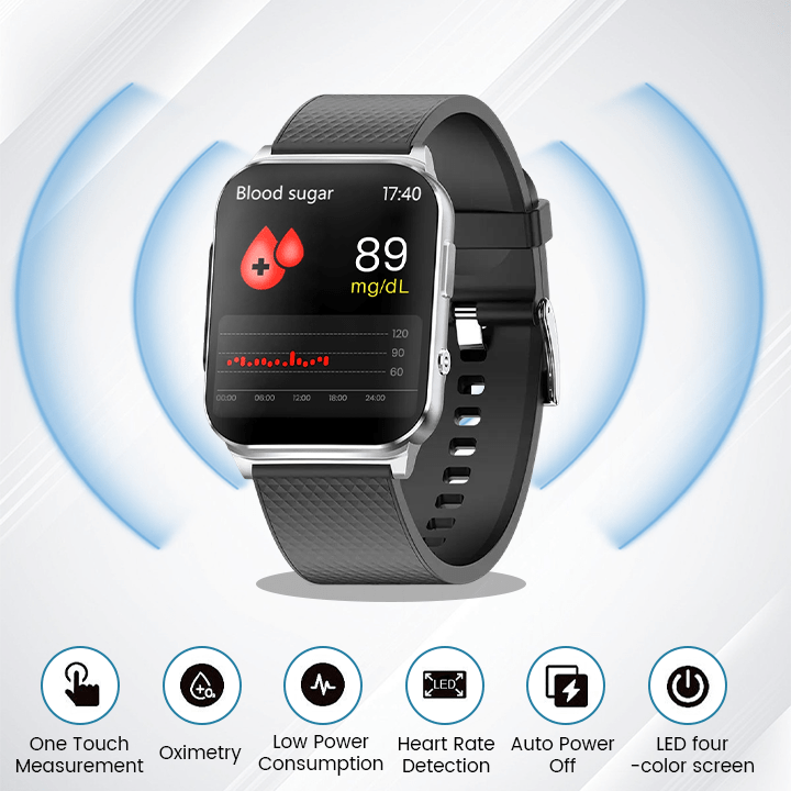 CZTICLE® SmartGluco Tracker Wellness Watch image CZTICLE® SmartGluco Tracker Wellness Watch