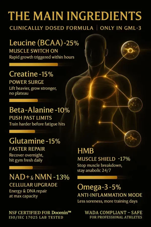 Docenin™ GML-3 Six-in-One Muscle Growth Oral Solution