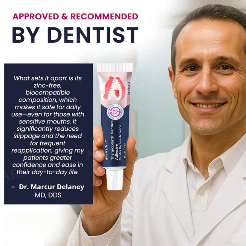 AdhereDent® thermoplastic denture adhesive image AdhereDent® thermoplastic denture adhesive