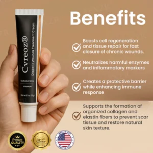 Cvreoz® Advanced Wound Healing Cream for Diabetic Skin image Cvreoz® Advanced Wound Healing Cream for Diabetic Skin