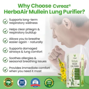 Cvreoz® HerbaAir Mullein Lung Purifier image Cvreoz® HerbaAir Mullein Lung Purifier