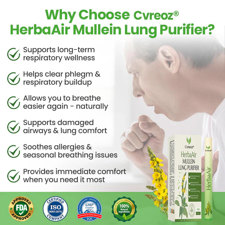 Cvreoz® HerbaAir Mullein Lung Purifier image Cvreoz® HerbaAir Mullein Lung Purifier