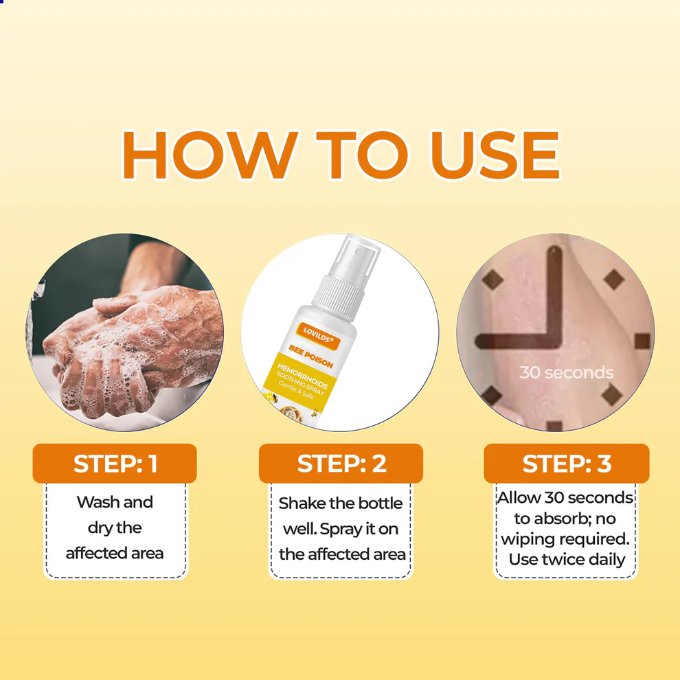 LOVILDS® Hemorrhoids Bee Poison Soothing Spray image LOVILDS® Hemorrhoids Bee Poison Soothing Spray
