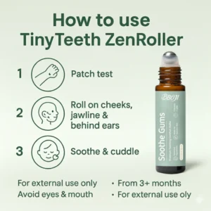 BBOJI 100% Natural 'Relief Roller' For Teething Pain