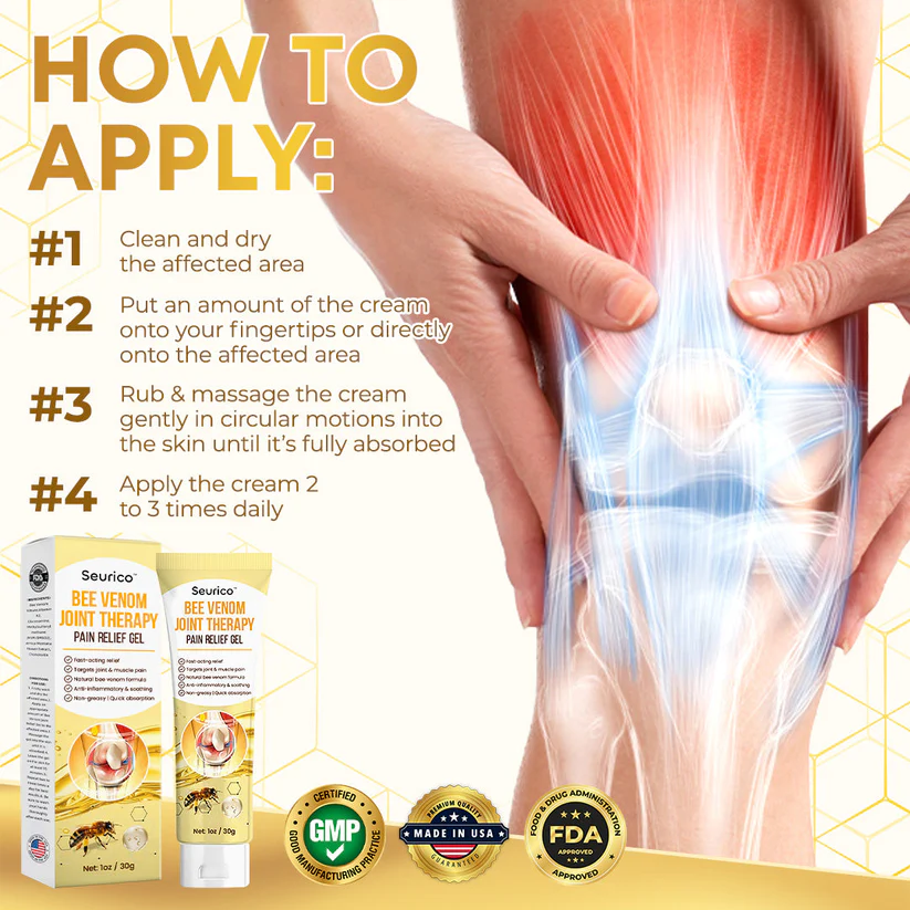 Seurico™ Bee Venom Joint Therapy Pain Relief Gel 7 Seurico™ Bee Venom Joint Therapy Pain Relief Gel