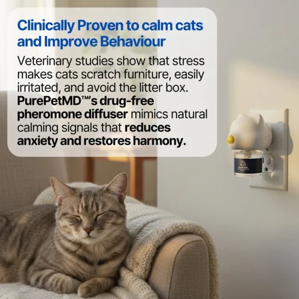 Velora CalmCat™ Diffuser | Reduce Hunting & Parasite Exposure