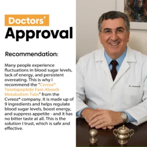 Cvreozยฎ Tezetapeptide Fast-Absorb Metabolism Tabs image Cvreozยฎ Tezetapeptide Fast-Absorb Metabolism Tabs