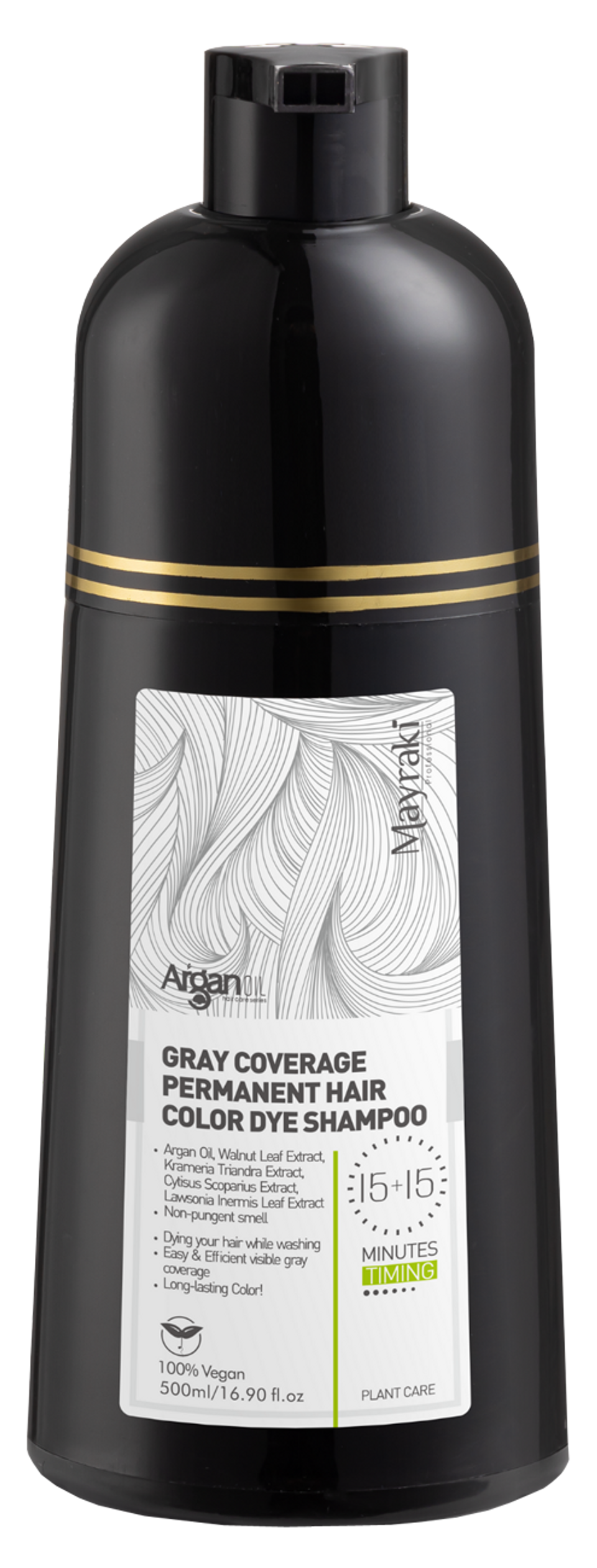Mayraki Gray Coverage Permanent Hair Color Dye Shampoo image Mayraki Gray Coverage Permanent Hair Color Dye Shampoo